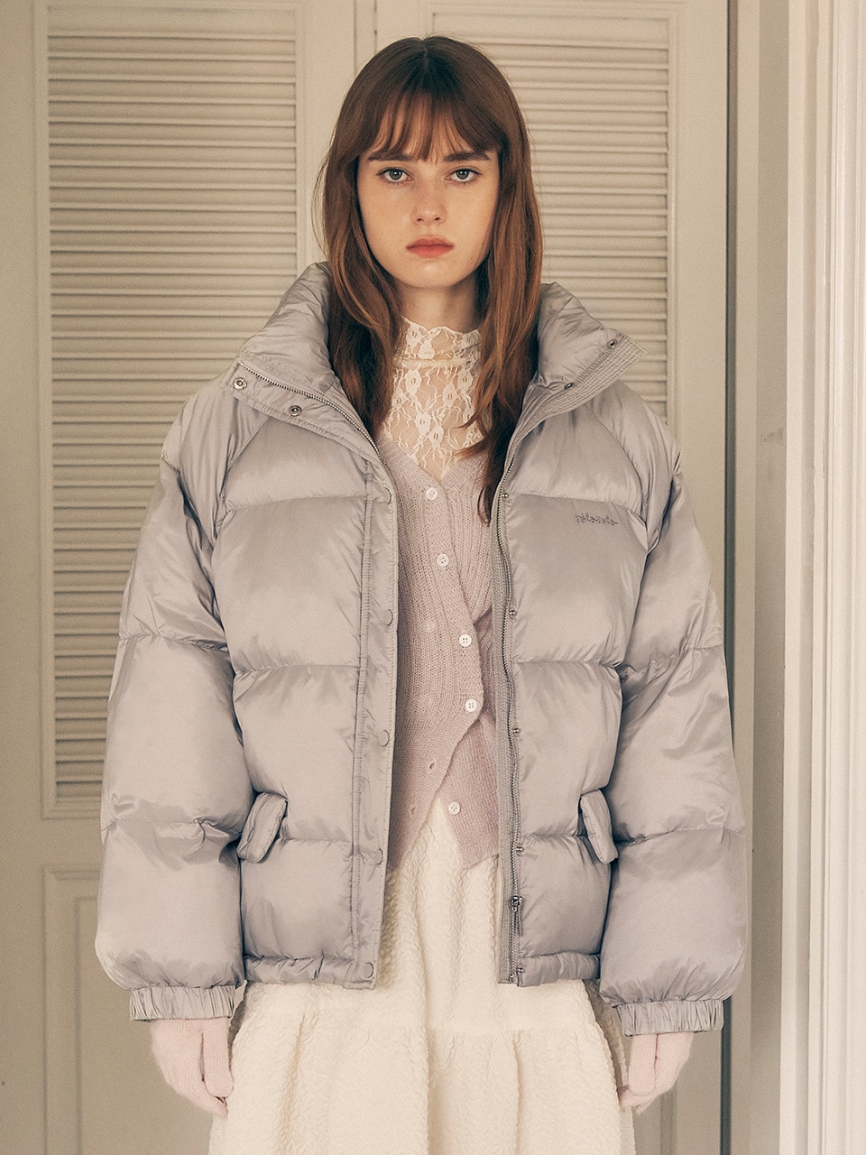 RAGLAN WELLON PADDING GRAY