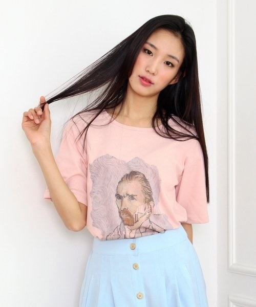 VAN PRINT T-SHIRT [PINK] [韓国直送]