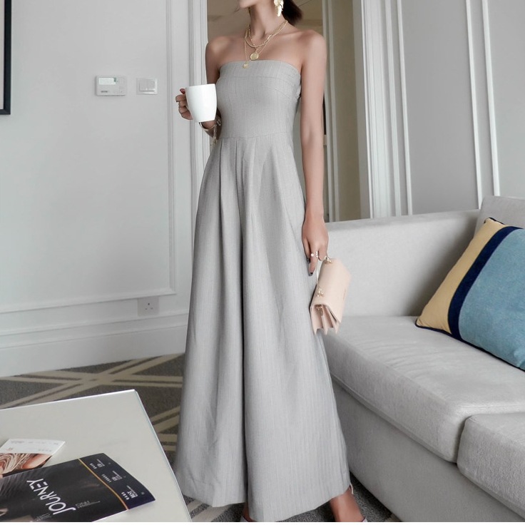 セットアップ オールインワン ロング ロング丈 マキシ マキシ丈 ワイド ガウチョ 伸縮性 きれいめ シンプル 大人 上品 おしゃれ お洒落 かっこいい 大人女子 こなれ感 セクシー エレガント