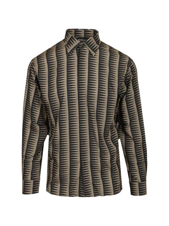 EMPORIO ARMANI Men Long Tops EM004178 AF14214 FB472 FANCY PATTERN BLUE NAVY