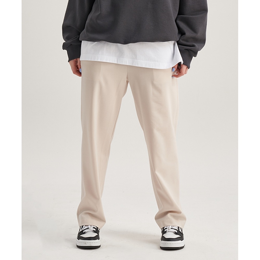ペーパーボーイセミワイドスラックス-ベージュ