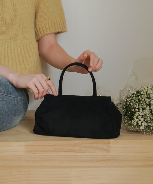 【OVHEE】 Moko Suede Mini Tote Bag_Black トートバッグ 正規品