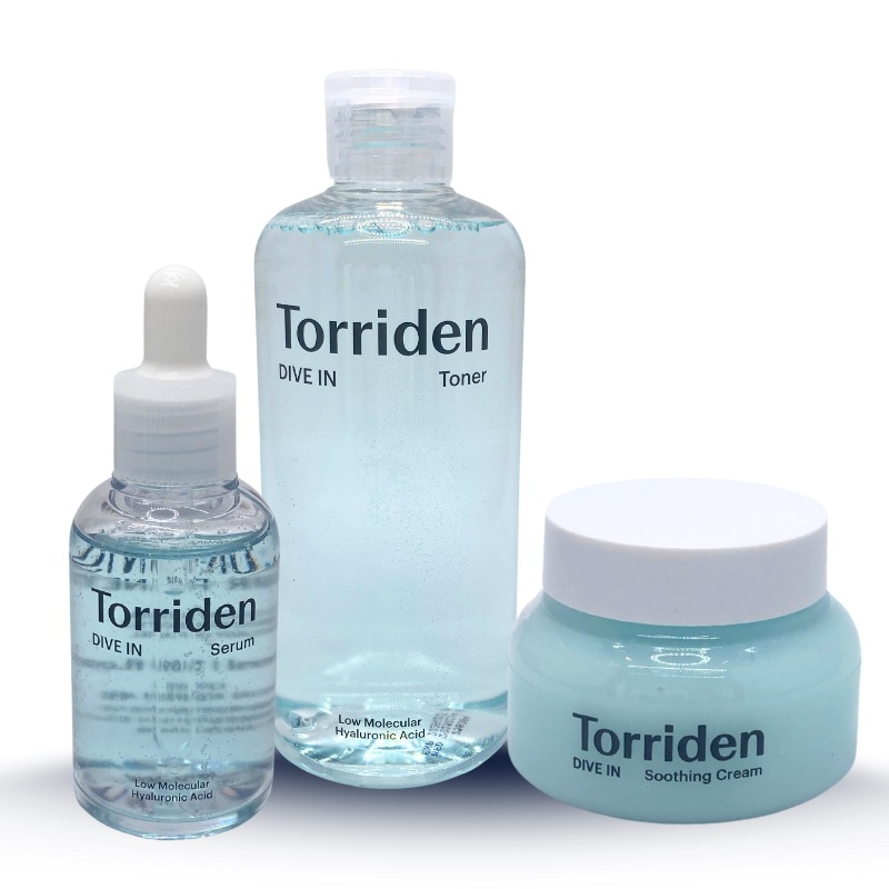 【3種セット】トリーデンダイブイン水分リフレッシュ3種（トナー300ml＋セラム50ml＋スーディングクリーム100ml）