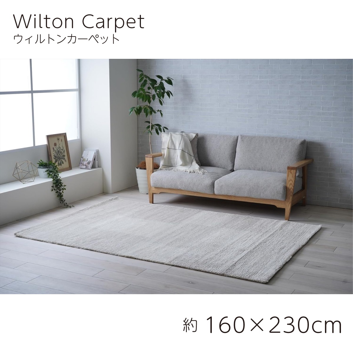 【I】【代引不可】 イケヒコ ラグ カーペット ウィルトン織 ダノン 約160×230cm ホットカーペット対応 床暖房対応 【北海道・沖縄・離島不可】【代引不可/沖縄・離