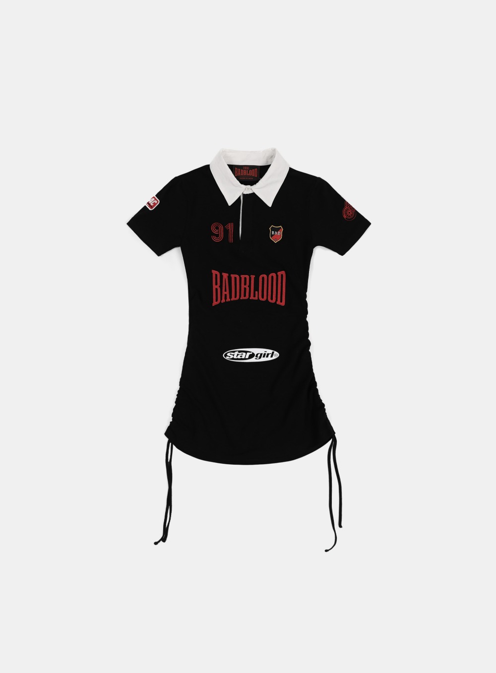 【BADBLOOD】 MYSTIC CAPSULE POLO MINI DRESS : BLACK