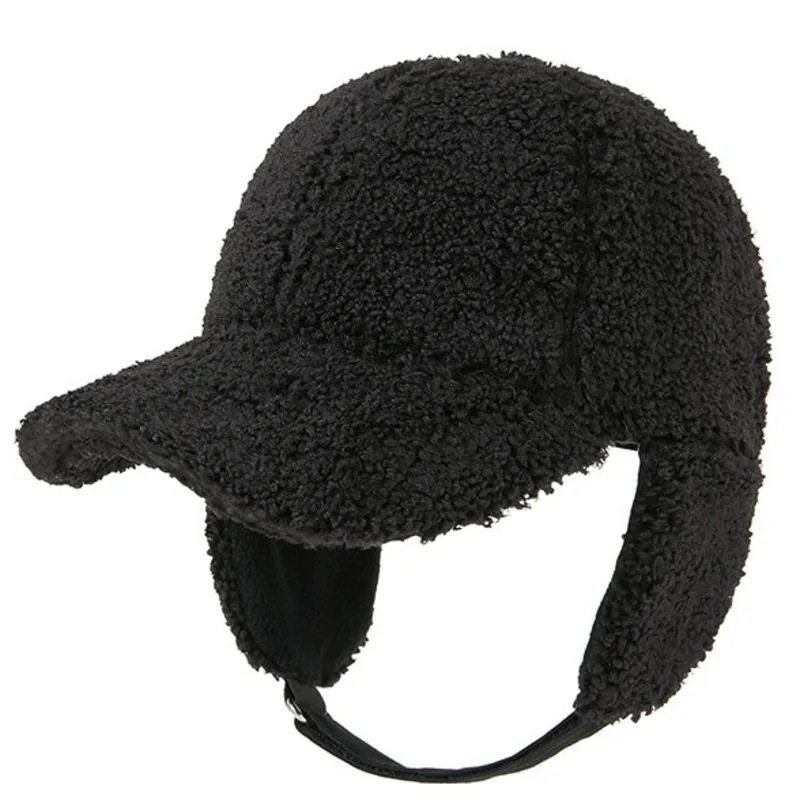 大きなヘッド付きの冬用キャップ,男性用と女性用のボンバーカバー付きのキャップ,イヤーフラップ付き,防風,サイクリング,スキー,雪用