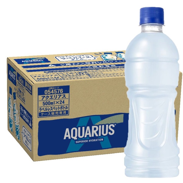 アクエリアス ラベルレス500ml 48本 （24本2ケース）