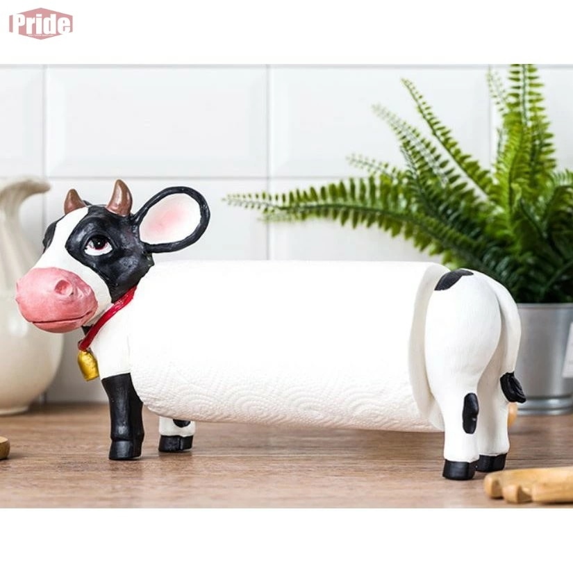 完売御礼キッチンペーパースタンド リアルな牛さん カントリー風 キッチン雑貨