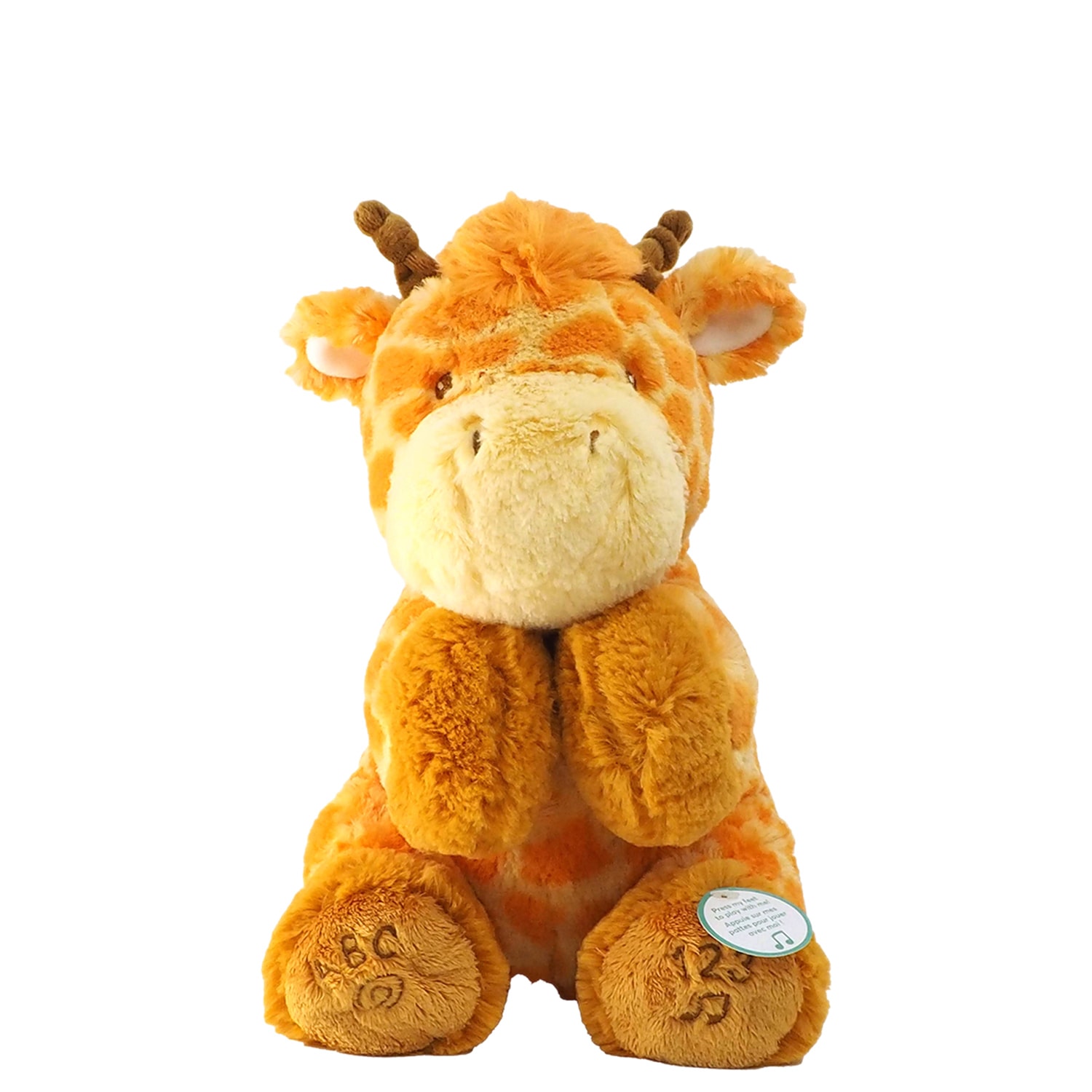 ぬいぐるみ ABC 123 ジラフ ベビー キッズ 動くぬいぐるみ おもちゃ 知育玩具 人形 音 歌う 6049942