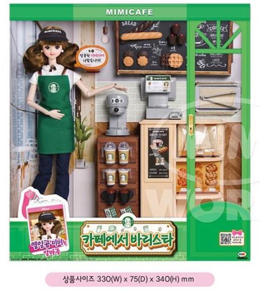 Mimi World 十七ミミはアルバのカフェでバリスタ 女の子のおもちゃ 人形 [海外直送品]