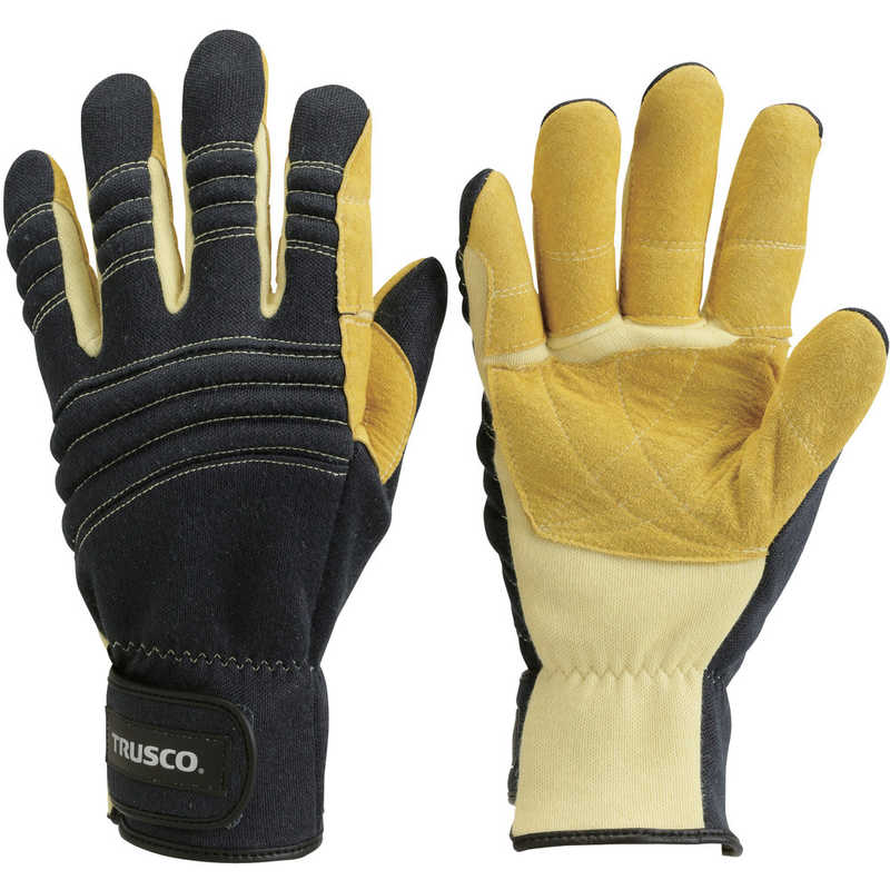 トラスコ中山　TRUSCO 耐切創手袋 防災レスキュー仕様S ネイビー　TRF-121S-NV