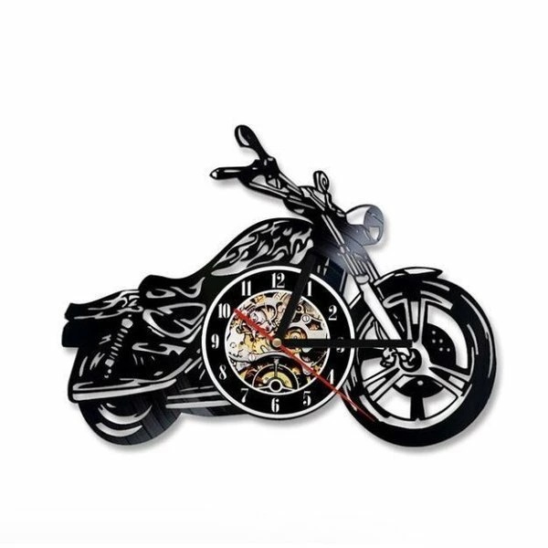人気 新品 壁掛け時計/壁時計/ウォールクロック/ウォッチ/時計/バイク/オートバイ/レトロ/アメリカン/インテリア/アート