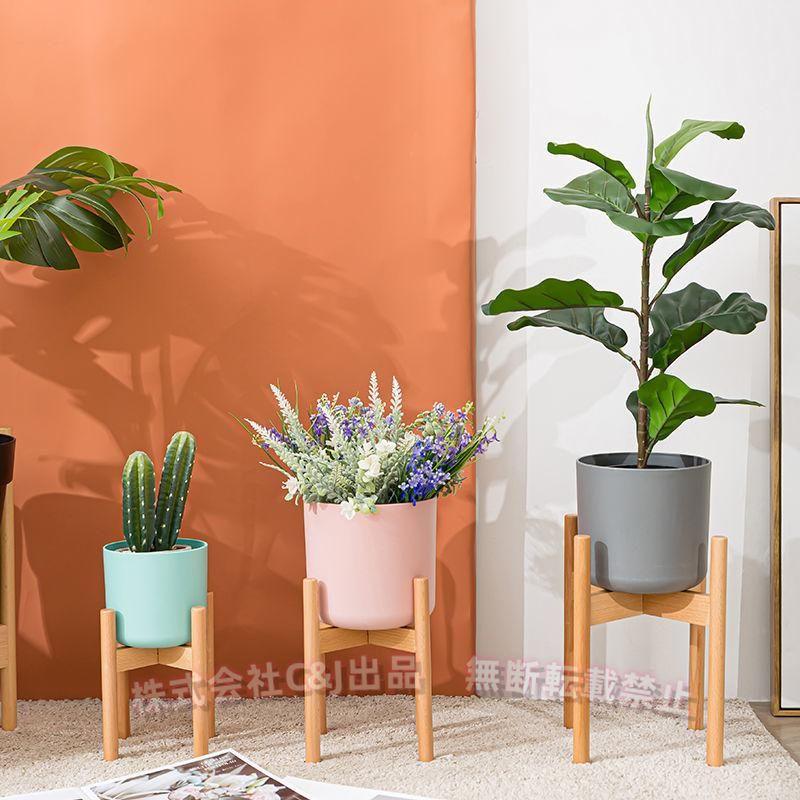 [タイムセール][良い品質]フラワースタンド 竹製 スタンド プランタースタンド 観葉植物 鉢カバー 花台 室内 鉢置き台 （株）C&Jフラワーポット ブナの木屋内 オシャレ 鉢台 シンプル