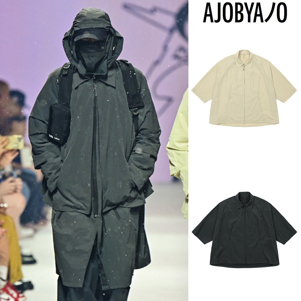 【AJO AJOBYAJO】 Nylon Cape Shirt