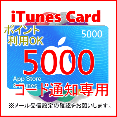 Qoo10 Itunes Card 5 000円分 日用品雑貨