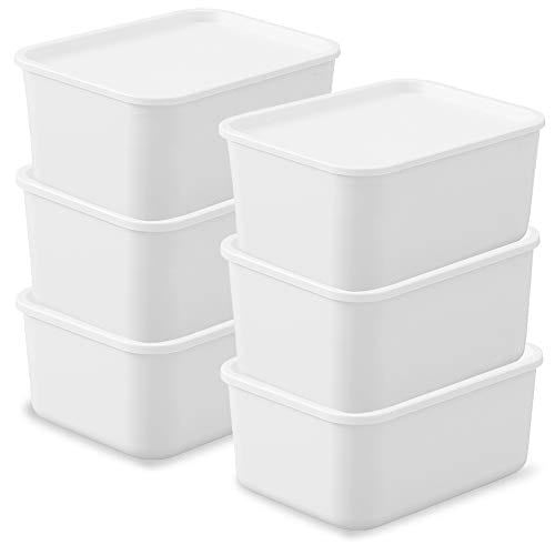 色：ホワイト サイズ：Sサイズ アイリスオーヤマ 収納ボックス ふた付き 6個セット 幅29*奥行2 5,309円