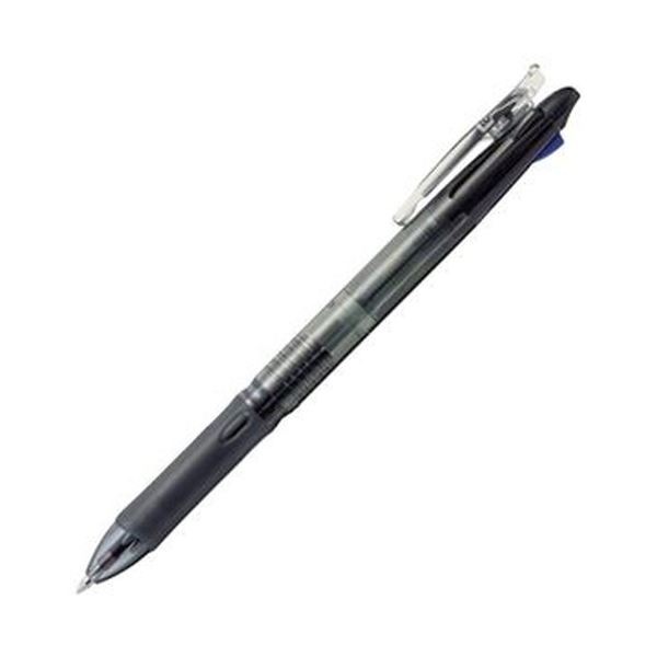 （まとめ）ゼブラ 3色油性ボールペンクリップ-オン スリム3C 0.7mm（軸色：クリア ブラック）B3A5-TM-CBK 1本(×50セット)