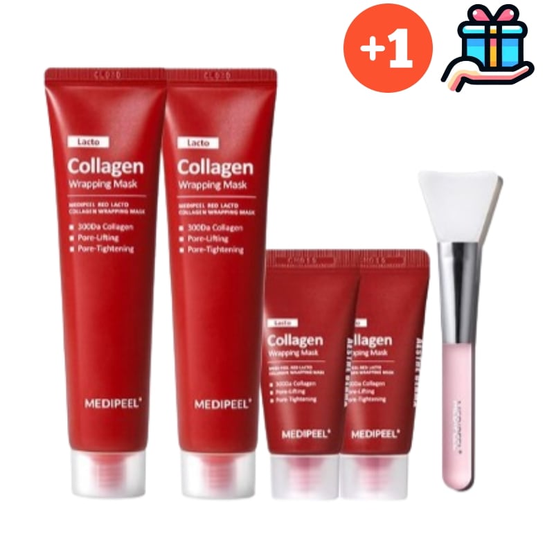 [2+2企画セット] レッドラクトラッピングマスク 70ml 2個+15ml 2個 大容量コラーゲン 水分 水光 光彩 スキンケア トーンアップ 毛穴 弾力 クーリング 鎮静 韓国化粧品 韓国人気 密