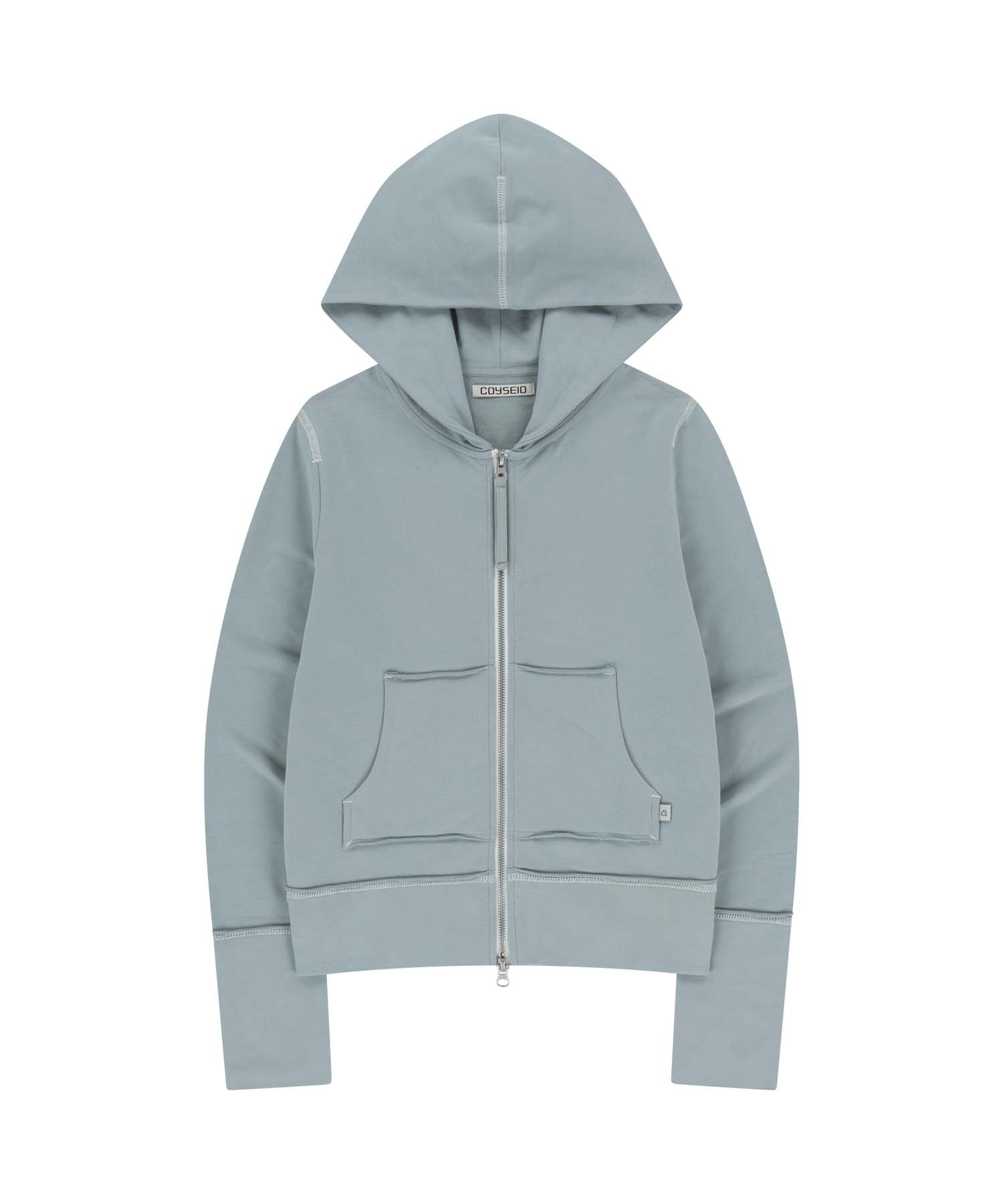 【COYSEIO】 STITCH HOOD ZIP-UP : SKY BLUE