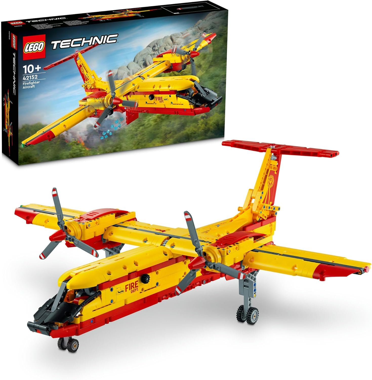 レゴ LEGO テクニック 消防飛行機 42152 おもちゃ 玩具 プレゼント 誕生日 ブロック クリスマス 男の子 女の子 子供 10歳 11歳 12歳 小学生 乗り物 車 ミニカー