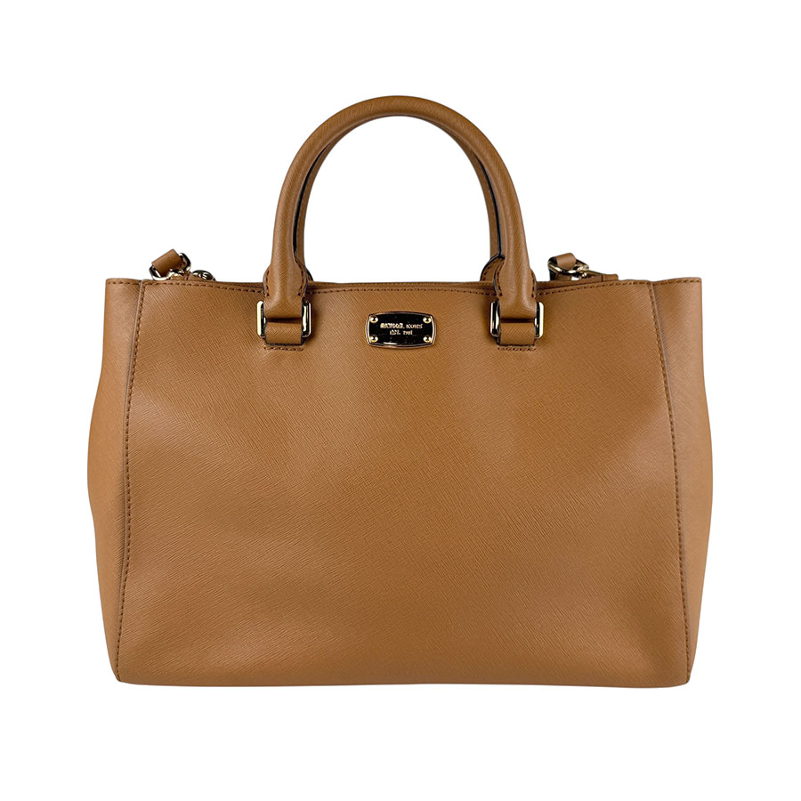 マイケルコース Michael Kors ハンドバッグ ショルダーバッグ レザー ブラウン ゴールド レディース z5914