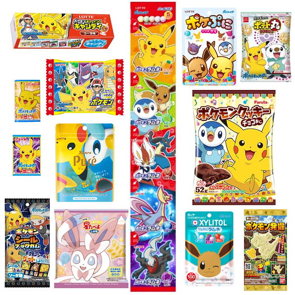 Qoo10] ポケモンお菓子 12種17個 詰め合わせ