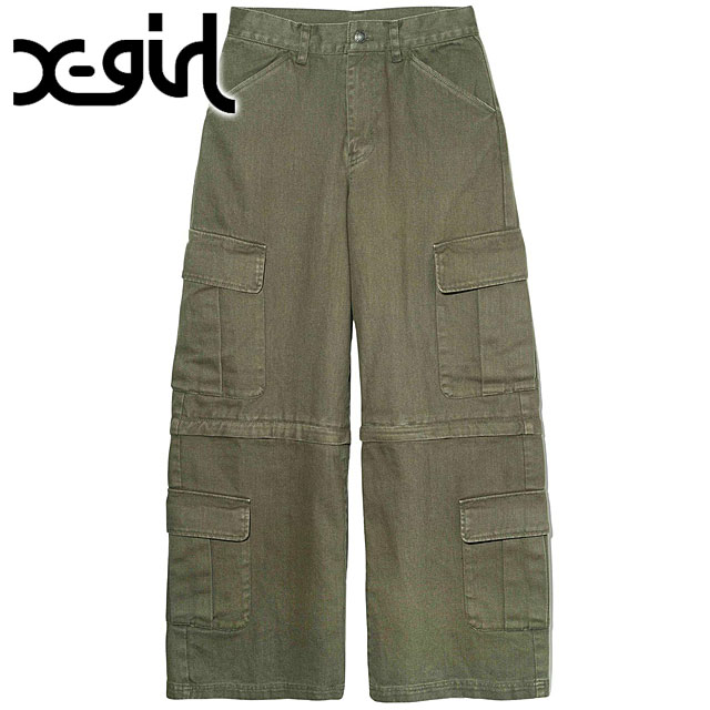 ツーウェイ カーゴパンツ [105243031014] 2WAY CARGO PANTS レディース ボトムス ロングパンツ ハーフパンツ OLIVE