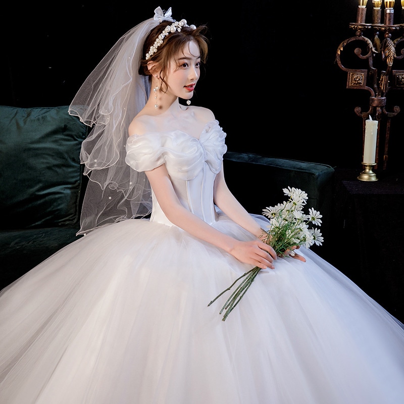 ウェディングドレス パーティードレス 結婚式 花嫁ロングドレス 簡約 二次会 エレガント 姫系ブライダル 演奏会 お呼ばれ 上品