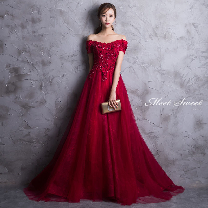 ウェディングドレス ウエディングドレス カラードレス 赤 安い 結婚式 ロングドレス 演奏会 コンサート 二次会ドレス Aラインドレス ステージ衣装 発表会ドレス パーティードレス フォマール 卒業式 9,263円