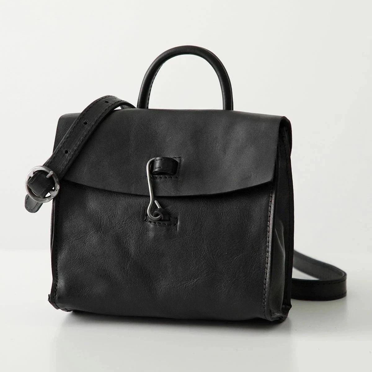 TAGLIOVIVO タリオヴィヴォ ショルダーバッグ DOCTOR MINI メンズ レザー クロスボディ アンティークメタル 鞄 CULATTA/BLACK 【mega】