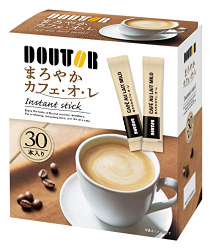 ドトールコーヒー まろやかカフェオレ インスタントスティック 30本入り×6箱