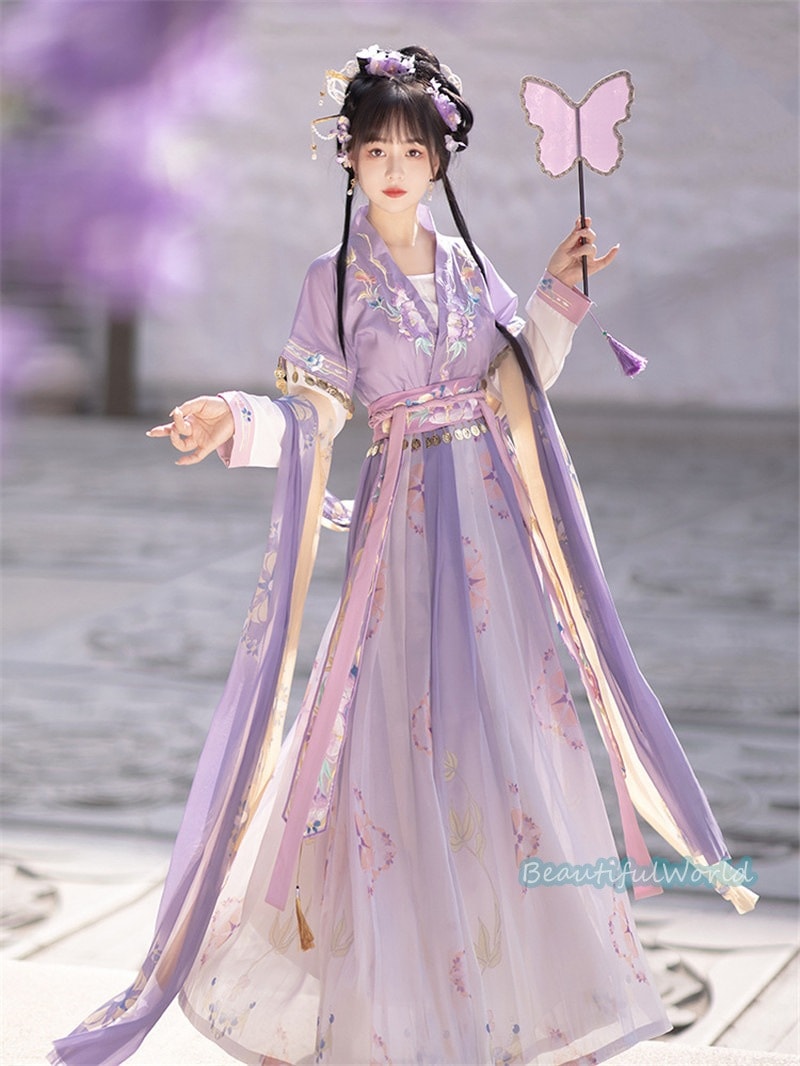 中華服 唐装漢服 漢服ドレス　コスプレ チャイナドレス中国古代衣装 漢服仙女 漢服 チャイナ服 ワンピース コスプレ 中国古代衣装 女性 ロングドレス 刺繍 ス