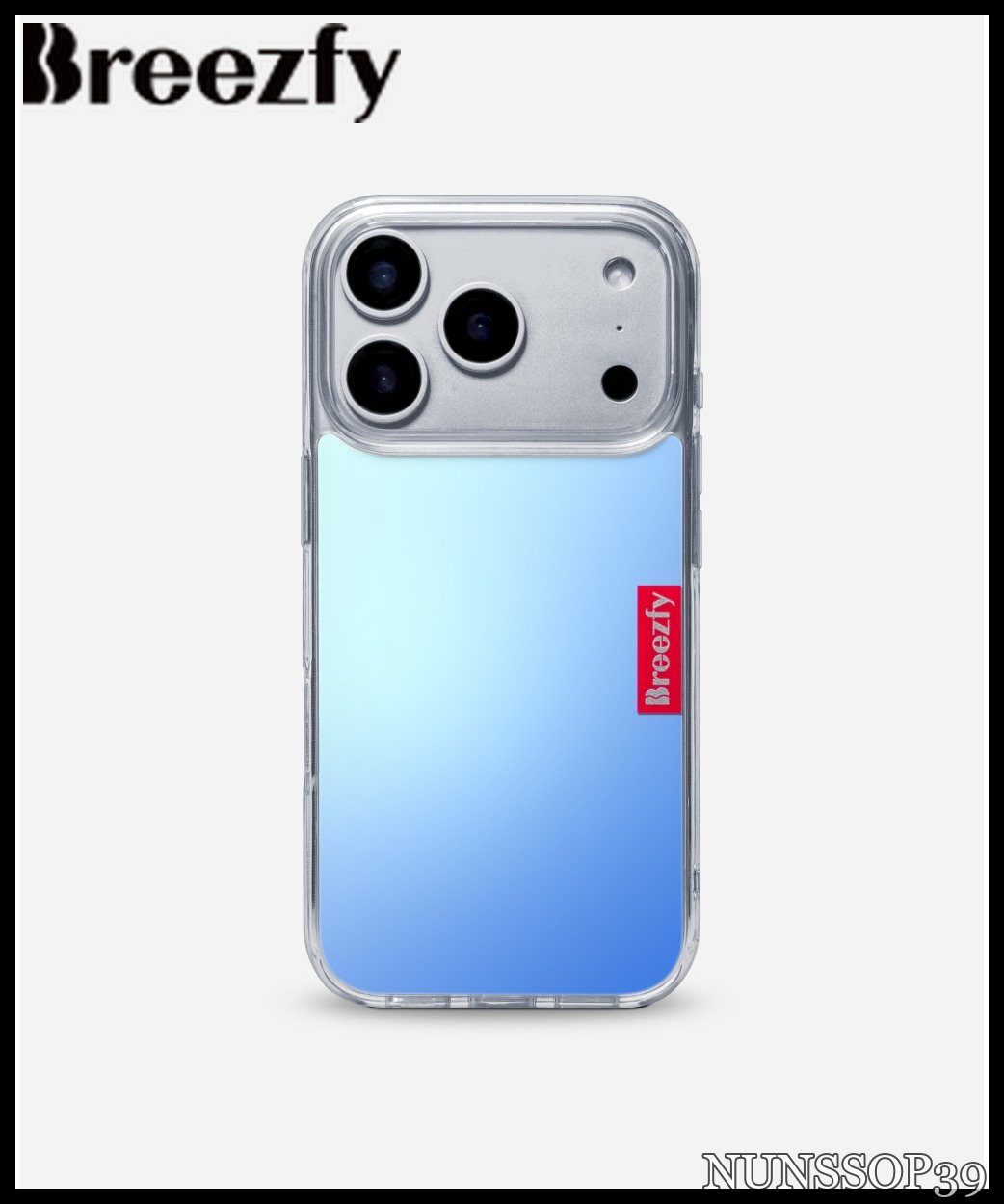 Breezfy NEON BLUE - iPhone - Clear Frame