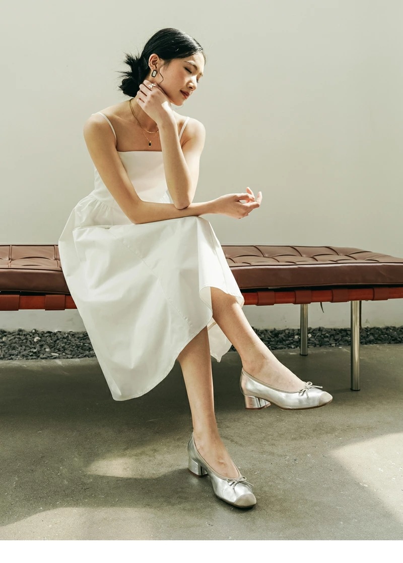 高評価!超人気 本革 バレエシューズ レディース 低めヒール 4cm 羊革 柔らかい 履き心地 軽量 通勤 通学 おしゃれ カジュアル シンプル 全6色展開 22.5cm～25.0cm【KACEY D