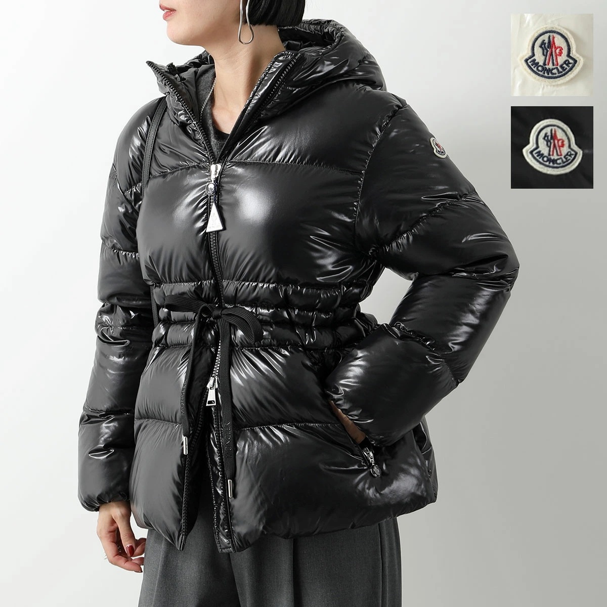 MONCLER モンクレール ダウンジャケット TALEVE タレヴ 1A00125 5963V レディース ナイロン フード付き アイコンパッチ カラー2色 106,082円