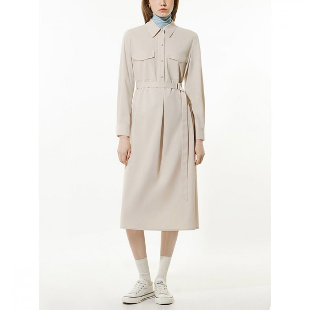 [リスト] アリスベルト付きハーフボタンシャツ風ワンピース