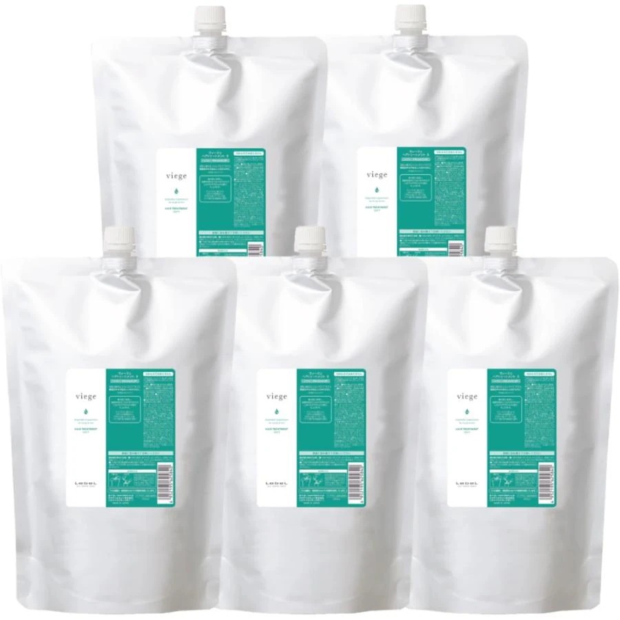 ヴィージェ viege トリートメントS ソフト リフィル 2500ml ヘアトリートメント 詰め替え リフィル 5個セット 自然なボリューム 柔らか