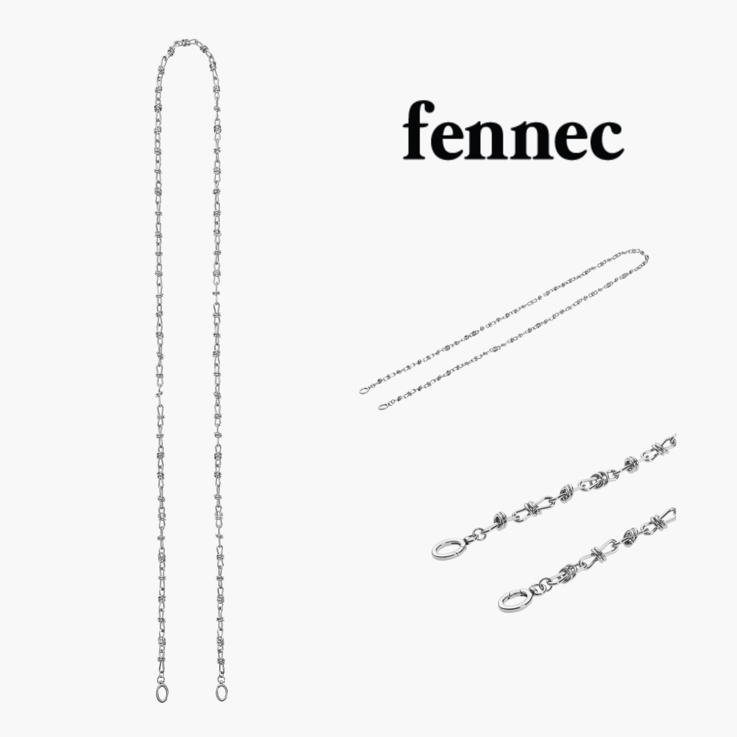 24FW　韓国人気　KNOT CHAIN STRAP_正規品