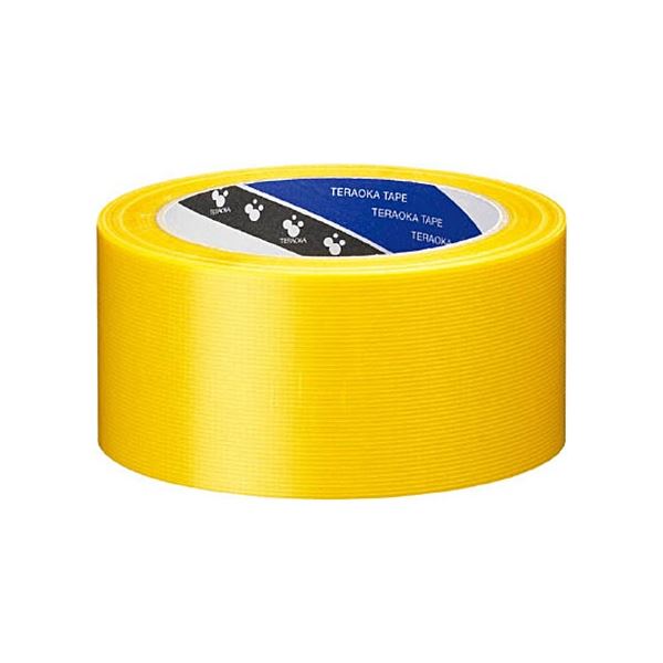 （まとめ）寺岡製作所 養生用P-カットテープ No.4140 50mmx25m 黄 1巻[x30]