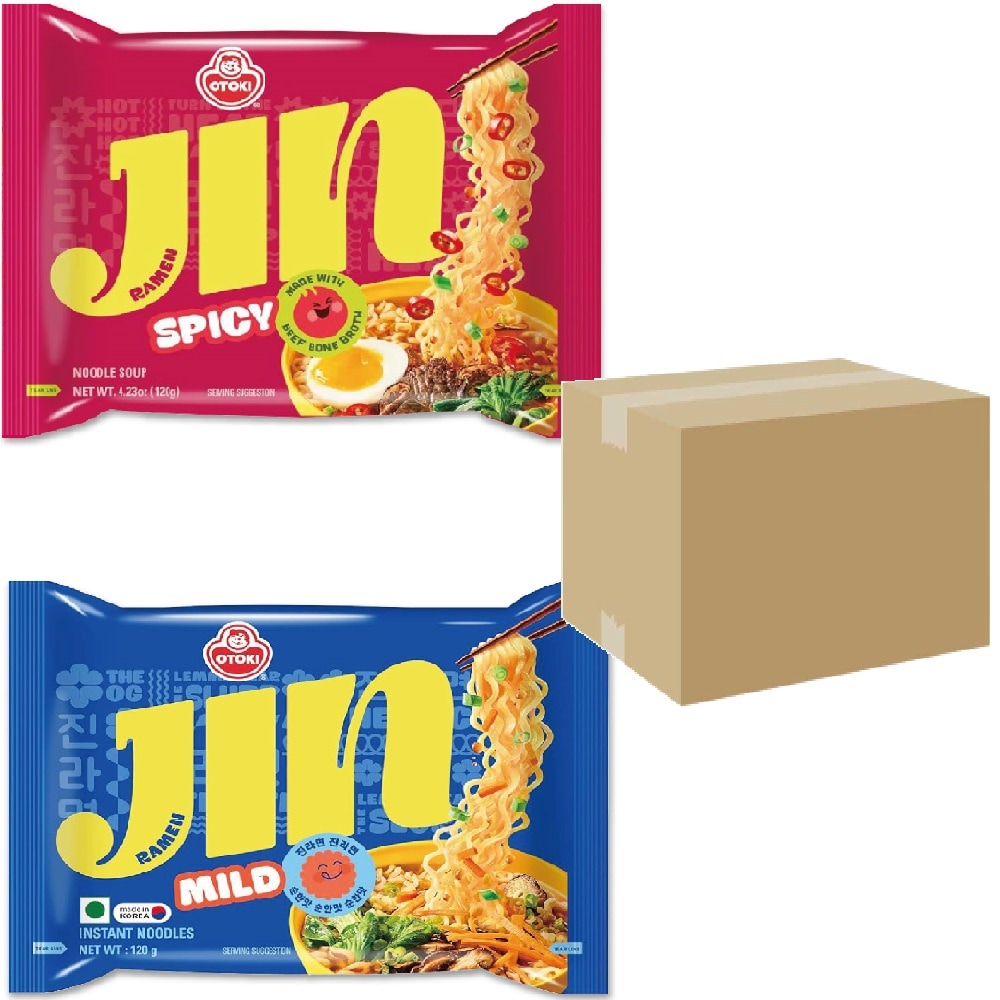 オットギ ジンラーメン 40個セット (辛口20個甘口20個）+ ミスリートッポキソースセット 韓国ラーメン