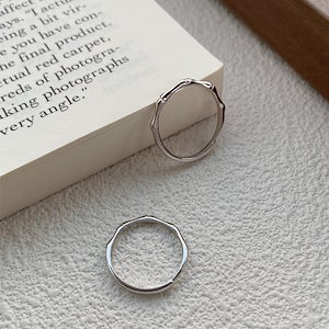 【1点ご購入 で10点プレゼントいたします】足銀素輪ペアリングシンプル開口高級感幼馴染戒