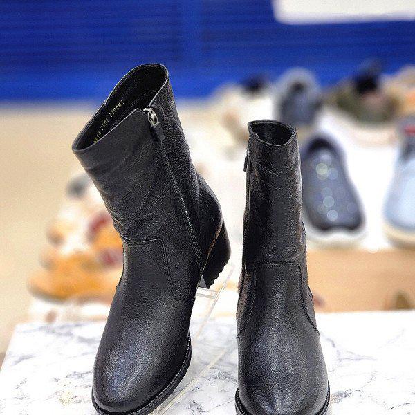 女性カジュアルベーシックハーフブーツ 5CM 3FM614