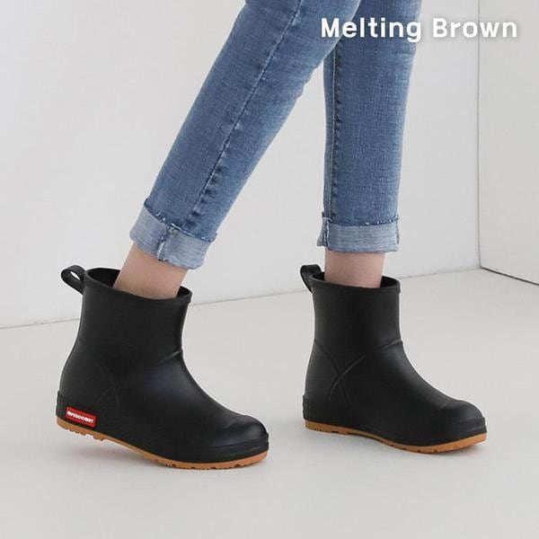 夏のカジュアルカップル長靴ショートレインブーツ 5,908円