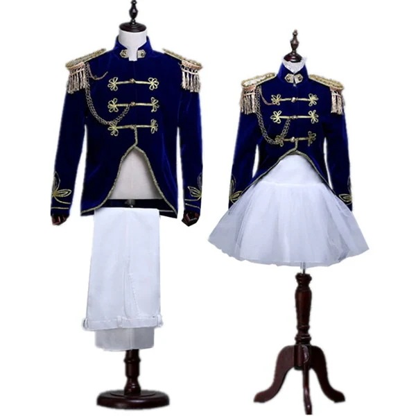 注文にも対応しています 舞台 華麗な王族服 バンド衣装 ステージ衣装 復古風 男女 王子様 コス