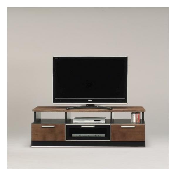 スタイリッシュテレビボード/ダウンステー扉付き収納テレビ台 木製 幅150cm 完成品