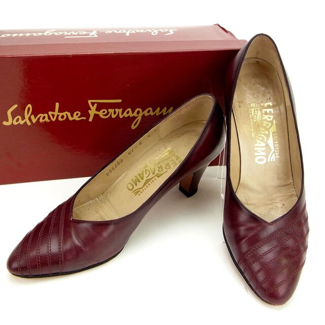 パンプス ＃6E ボルドー 中古 8,078円