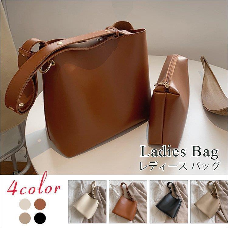 ショルダーバッグ バッグ レディースバッグ かばん 大容量 斜めがけ PU セット カジュアル 人気 カバン 通勤