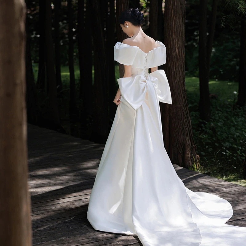 パーティードレス高級感花嫁ロングドレスウェディングドレス白花嫁結婚式ワンピース結婚式ドレス結婚式お呼ばれロングドレス二次会ドレス