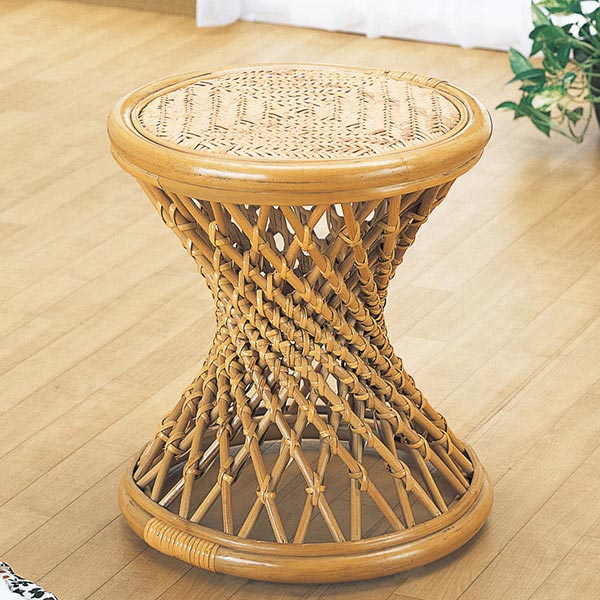 ラタンスツール 籐家具 高さ42cm