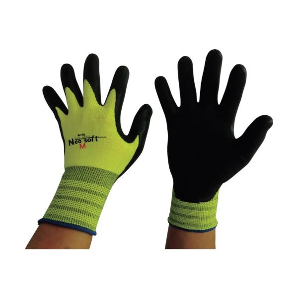 （まとめ）富士手袋工業 ブレリスネオソフト M ブラック 9500-M-BK 1双 [x20セット]